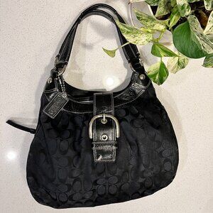 Coach Signature Canvas Hobo Purse